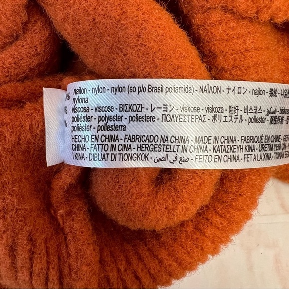 Zara Burnt Sienna Orange Crop Sweater - Picture 6 of 6